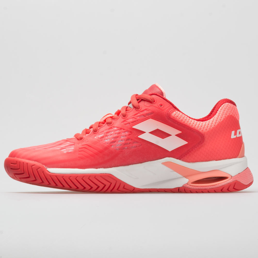 Lotto Mirage 100 Speed Women's Red Fluo/All White/Vivid Rose