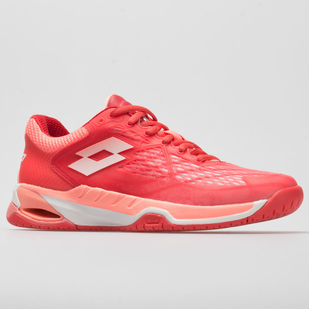Lotto Mirage 100 Speed Women's Red Fluo/All White/Vivid Rose