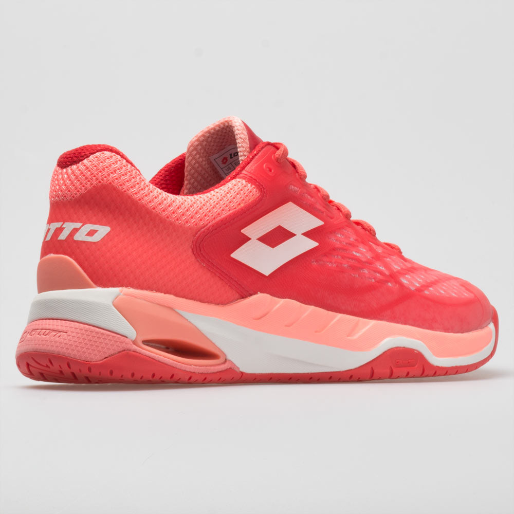 Lotto Mirage 100 Speed Women's Red Fluo/All White/Vivid Rose