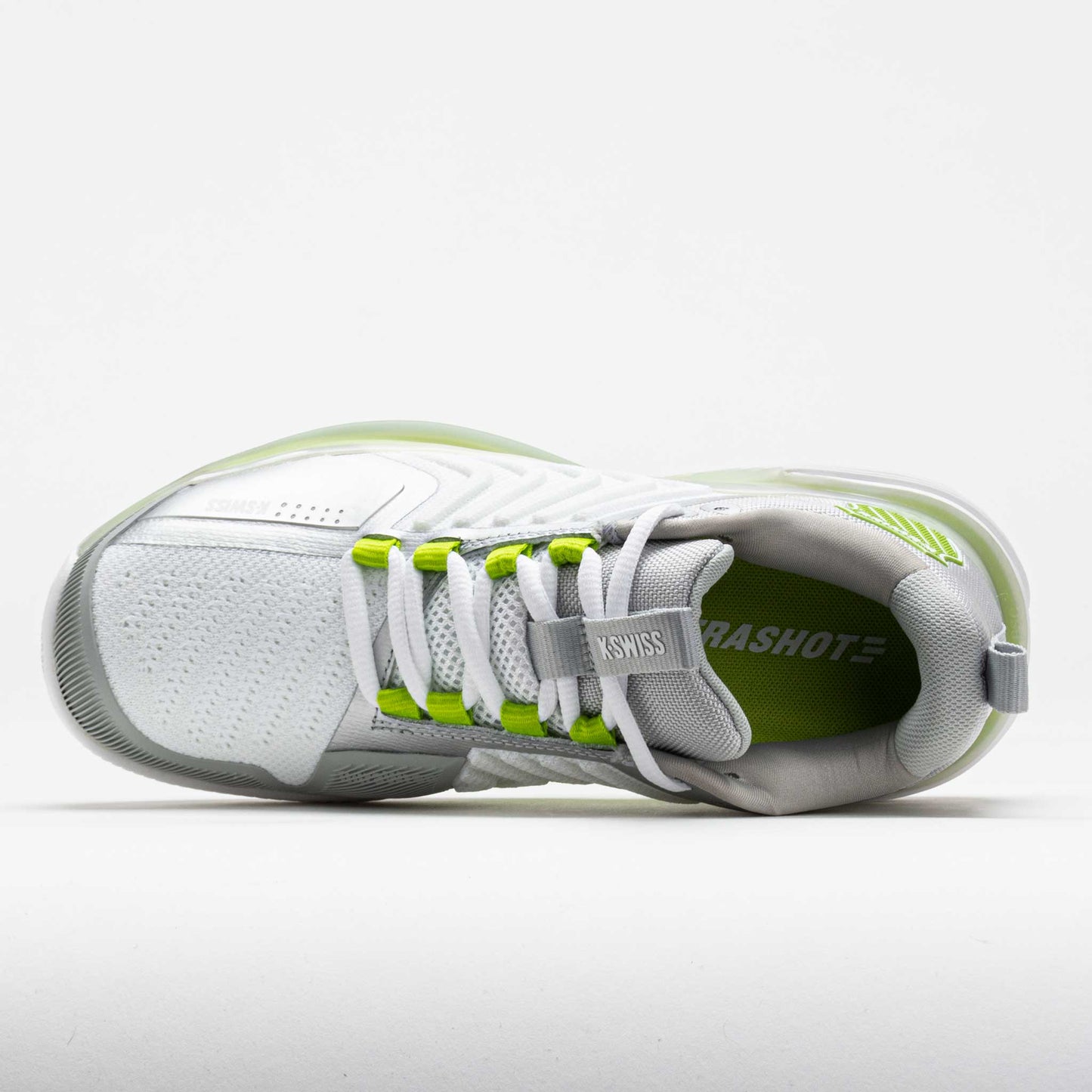 K-Swiss Ultrashot 3 Clay Women's White/Gray Violet/Lime Green