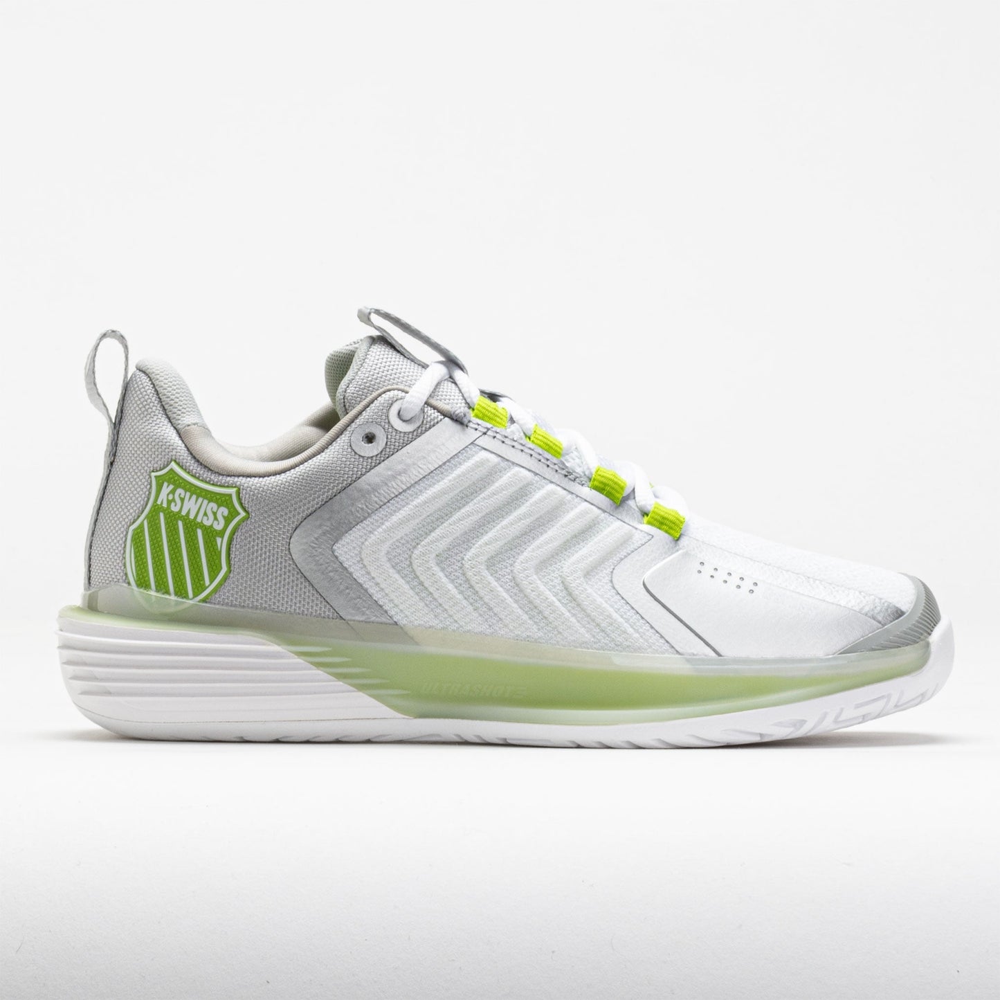 K-Swiss Ultrashot 3 Women's White/Gray Violet/Lime Green