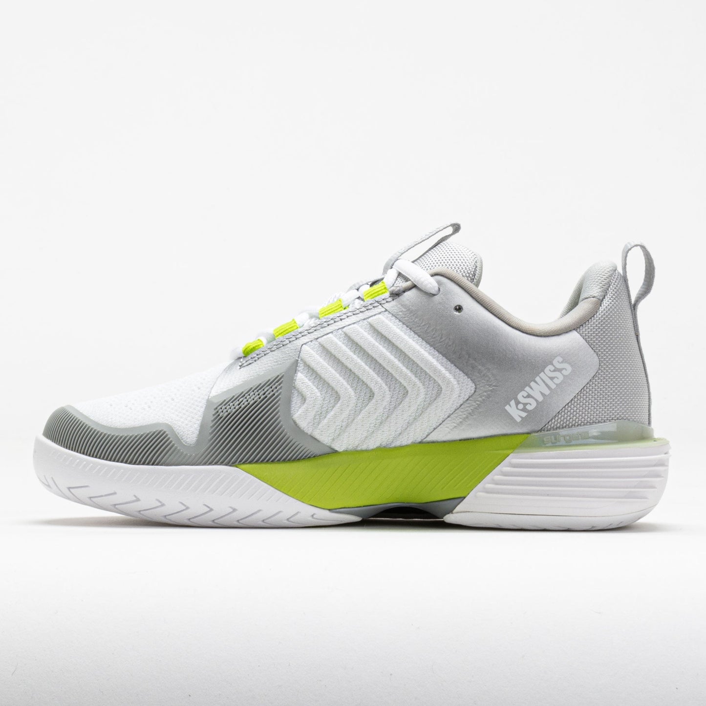 K-Swiss Ultrashot 3 Women's White/Gray Violet/Lime Green