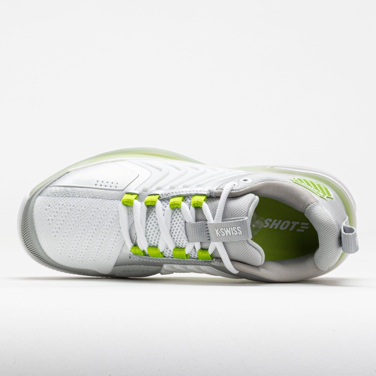 K-Swiss Ultrashot 3 Women's White/Gray Violet/Lime Green