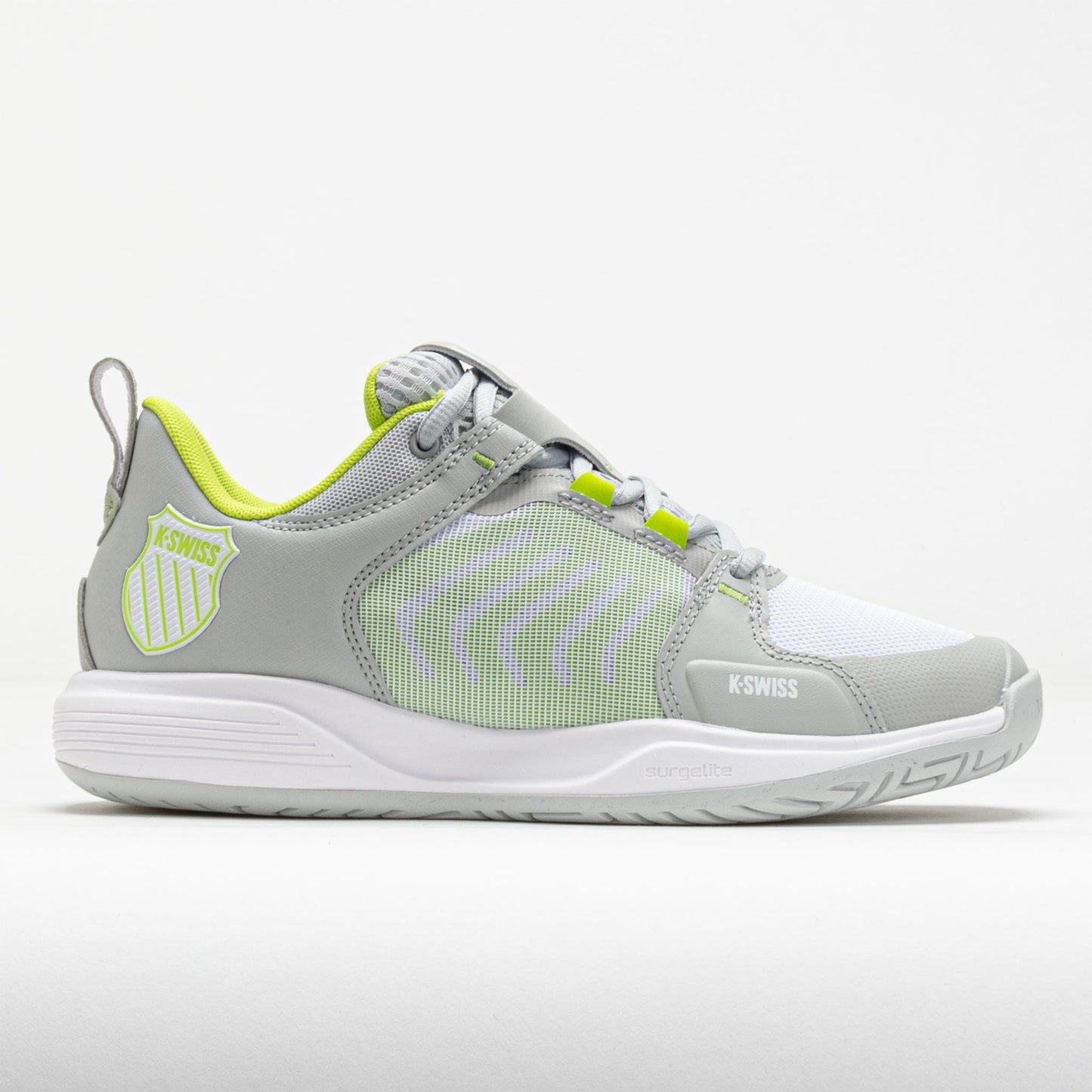K-Swiss Ultrashot Team Women's Gray Violet/White/Lime Green