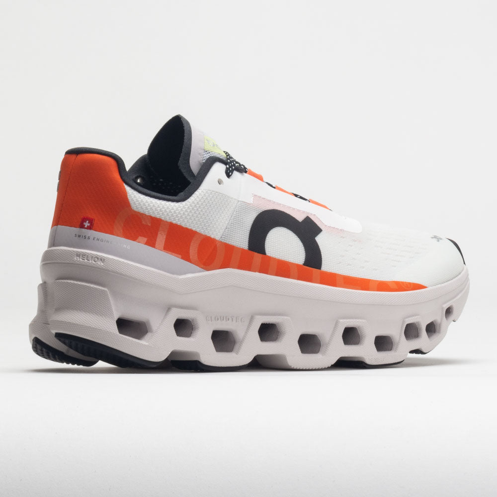 On Cloudmonster Men's  Undyed White/Flame