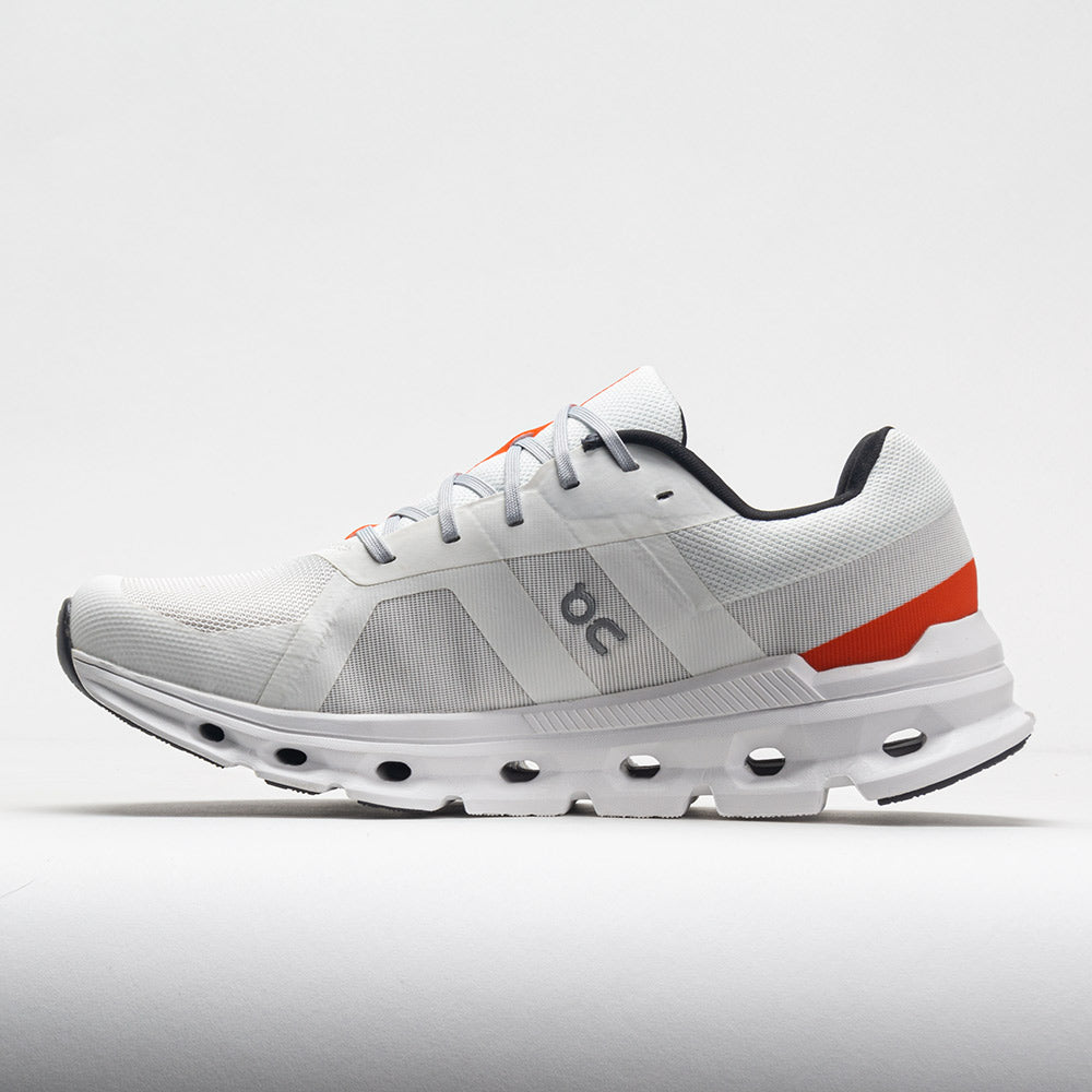 On Cloudrunner Men's  Undyed White/Flame
