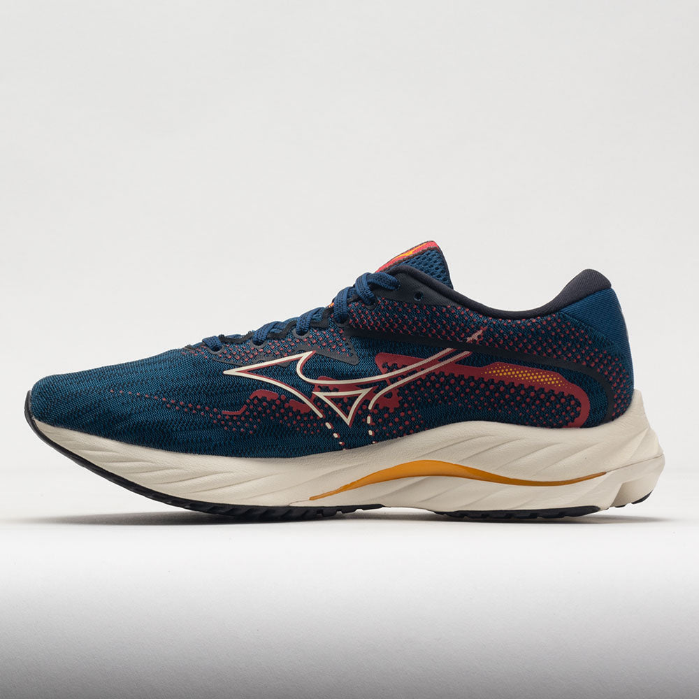 Mizuno Wave Rider 27 Mesh Men's  Blue Opal/Papyrus