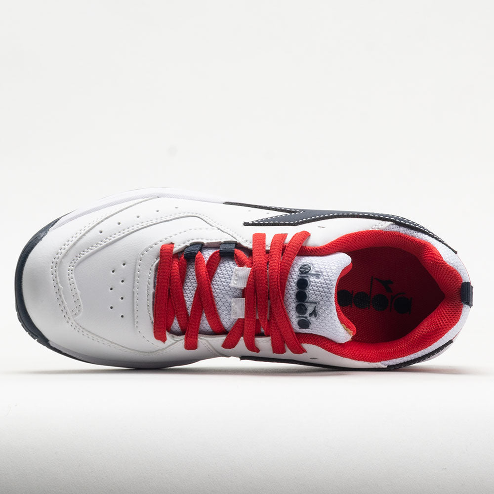 Diadora Challenge 5 SL Junior  White/Blue Corsair/Fiery Red