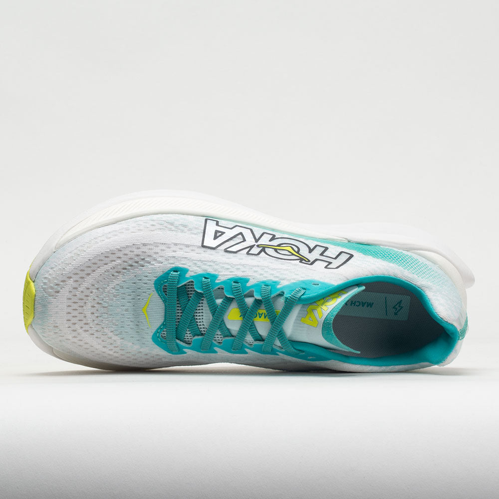 HOKA Mach X Women's  White/Blue Glass